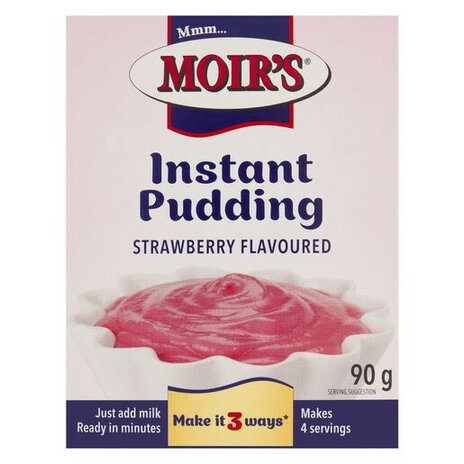 Moirs Strawberry Instant Pudding 90g