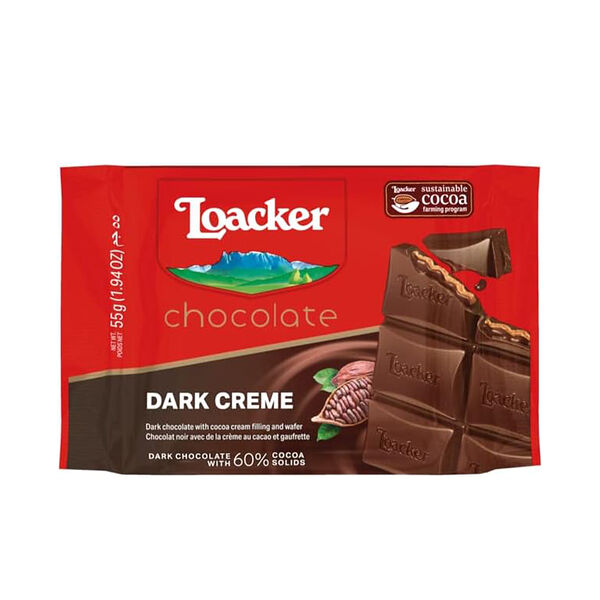 Loacker Chocolate Dark 55Gm