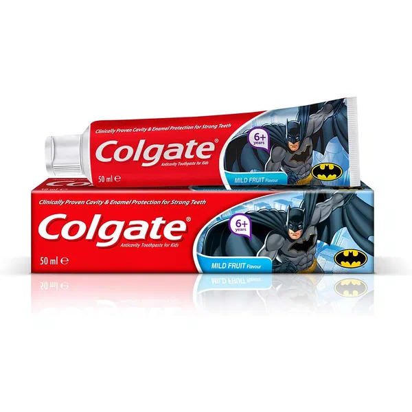 COLGATE 6+ BATMAN MULTI-FRUIT FLAVORED MILD GEL TOOTHPASTE 50ML