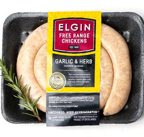 Elgin Chicken Garlic and Herb Sausage