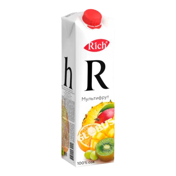 Сок Rich Мультифрукт 1л т/п Россия 12