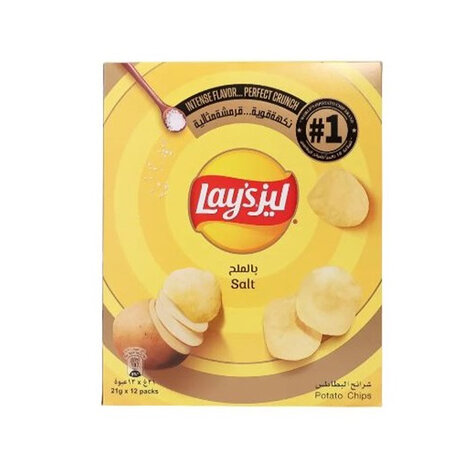 Lays Chips Salted 21Gm X12