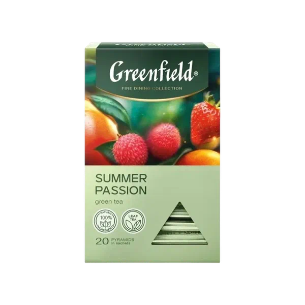 Чай Greenfield Summer Passion зел. 20 пак/пир