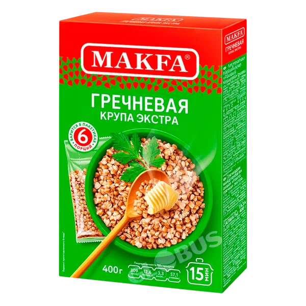 Гречка Макфа ядрица пак. 400г кор