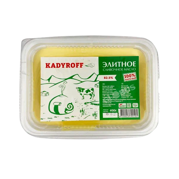 Масло сливочное Kadyroff элитное 82% 400г