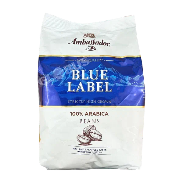 Кофе Ambassador Blue Label в зернах 1кг м/уп