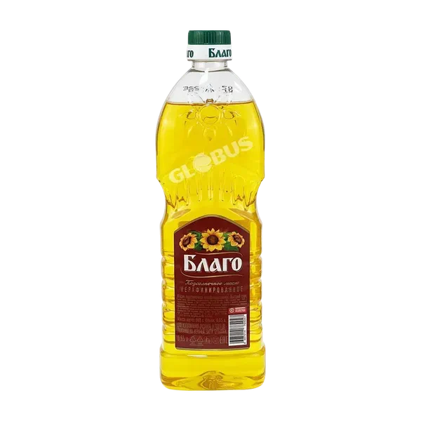 Масло подсолнечное Благо Премиум нерафин. 0,65л РЦ