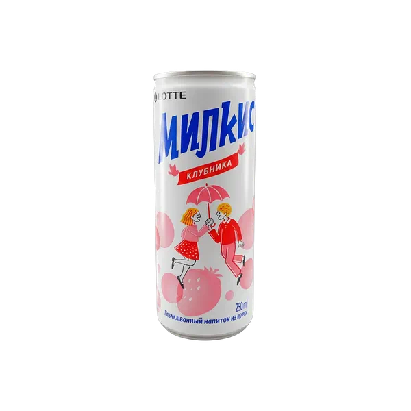 Напиток Милкис клубника газ 0,25л п/б Южная Корея 30