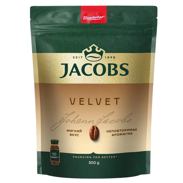 Jacobs Velvet эриме кофеси 300г д/п