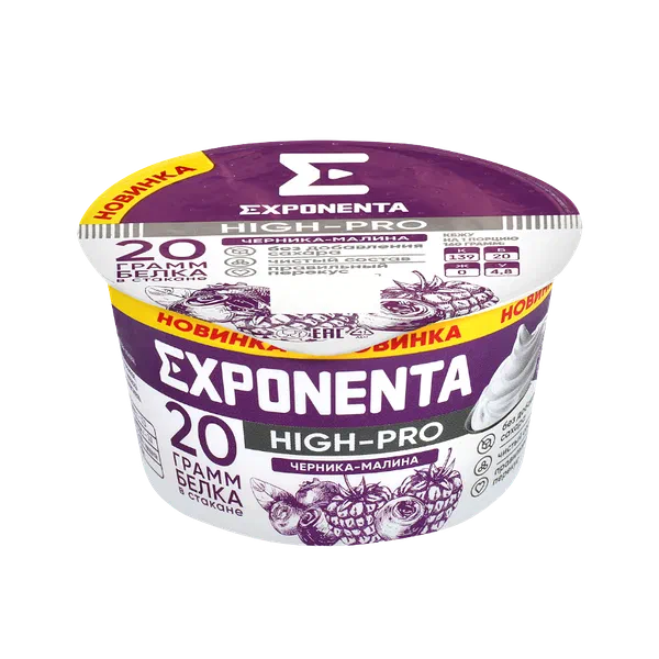 Экспонента Хай-Про черн/малина ичме йогурту 0% 160г