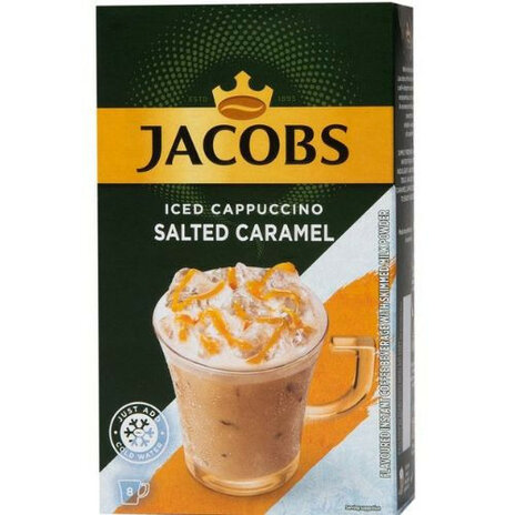 Jacobs Instant Cappuccino Salted Caramel Sticks 8s