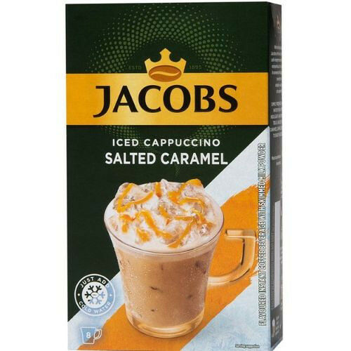 Jacobs Instant Cappuccino Salted Caramel Sticks 8s