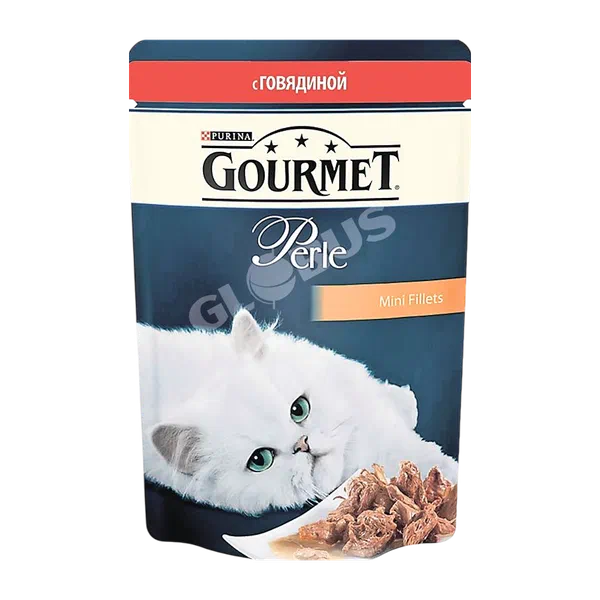 Корм д/ кошек Gourmet Перл говядина в соусе 75г