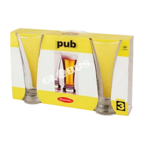 Пиво үчүн бокалдарынын топтому Pub 320 CC 42199 3даана