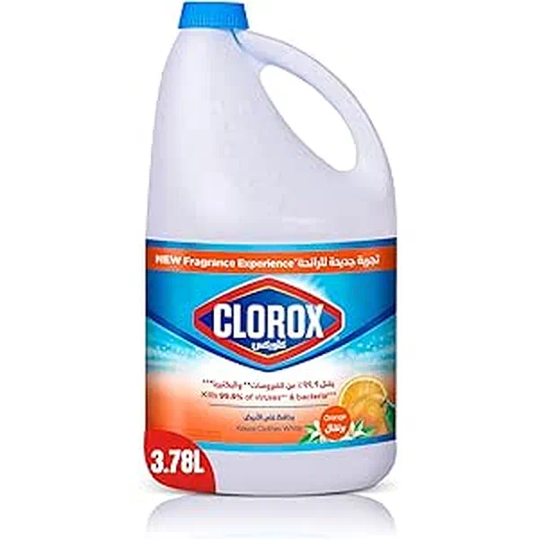 CLOROX ORANGE SCENTED LIQUID BLEACH REFRESHING FRAGRANCE 1/2-GALLON