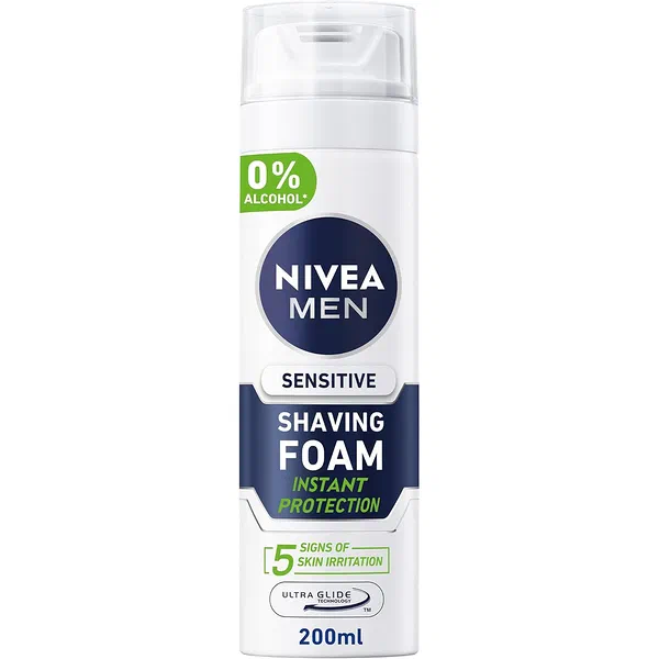 NIVEA MEN SENSITIVE INSTANT PROTECTION SHAVING FOAM 200ML