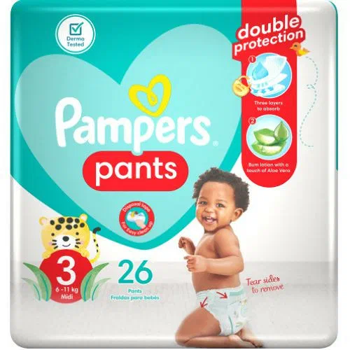 Pampers Nappy Pants Size 3 26 Pack