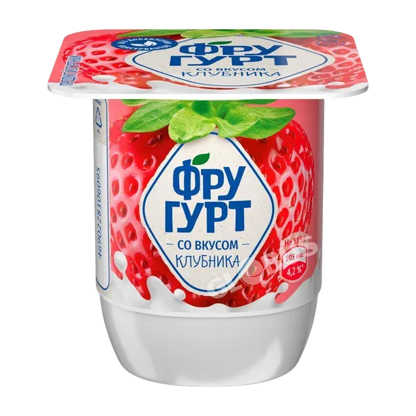 Йогурт Фругурт клубника 2,5% 115г п/ст