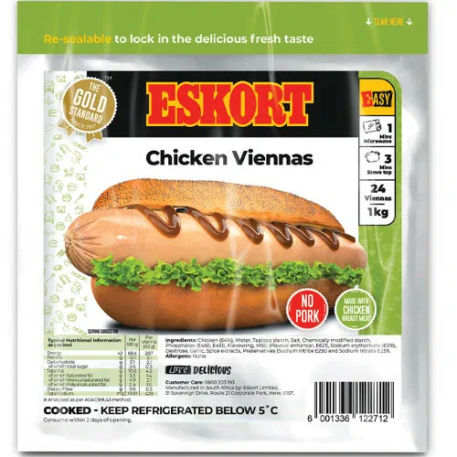 Eskort Chicken Vienna 125g