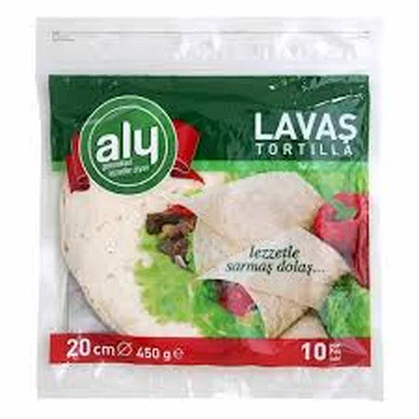 ALY WHEAT TORTILLA 20CM 450G - MEDIUM WHEAT TORTILLA FLATBREAD