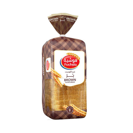 Fuchsia Sliced Brn. Brown Bread Loaf Square