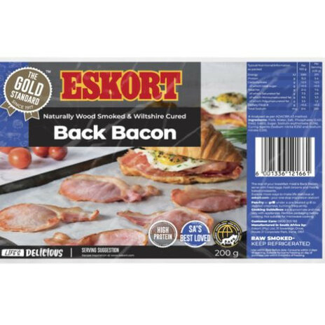 Eskort Wood Smoked Back Bacon 200g