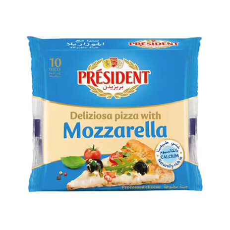 President Mozzarella Cheese Slice 200Gm