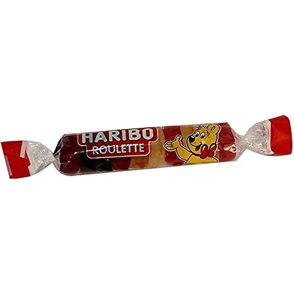 HARIBO ROULETTE ORIGINAL FRUIT FLAVORED CHEWY CANDY 25G