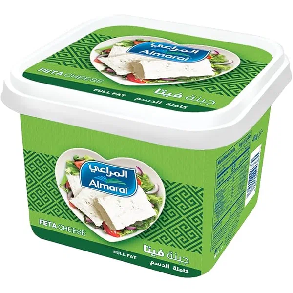 ALMARAI FRESH FULL CREAM FETA WHITE CHEESE BLOCK 400G