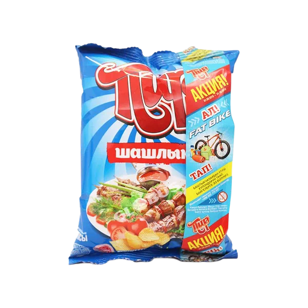 Пир  шашлык жыйрылган чипсылары  20г п/п