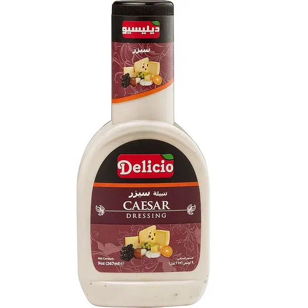 DELICIO TRADITIONAL CAESAR DRESSING CREAMY PARMESAN BLEND 267ML