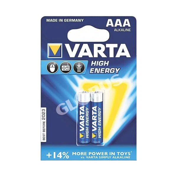 Varta High Energy батарейкалары AAA 2 д. 