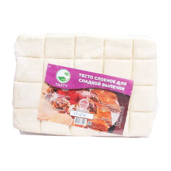 Тесто Tasty Слоеное Для Сладкой Выпечки 900г