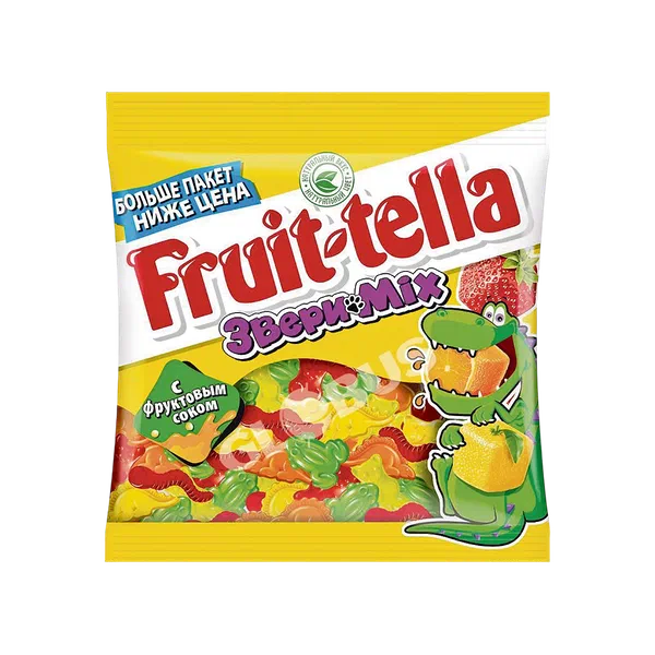 Fruit-tella айбанаттар Мix чайнама мармеладдары 150г 