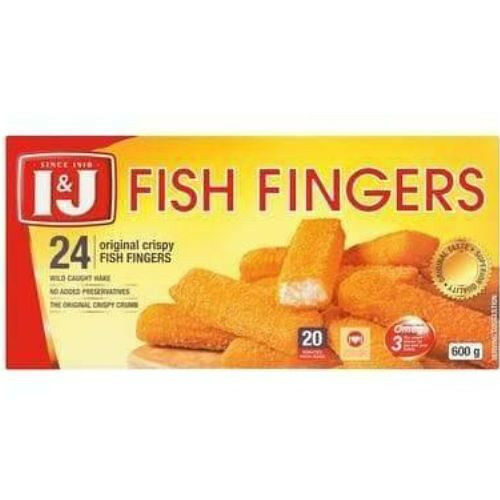 I&j - Original Crispy Frozen Fish Fingers 600g