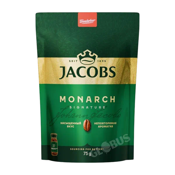 Кофе Jacobs Monarch раств 75г д/п