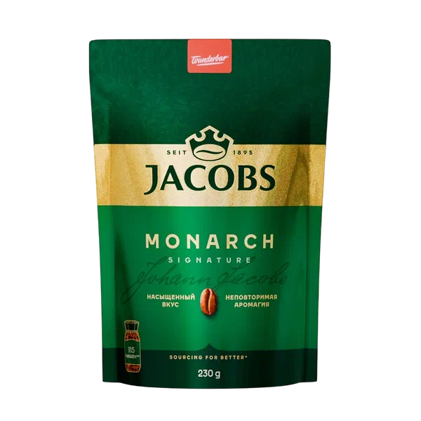 Jacobs Monarch эриме кофеси 230г д/п
