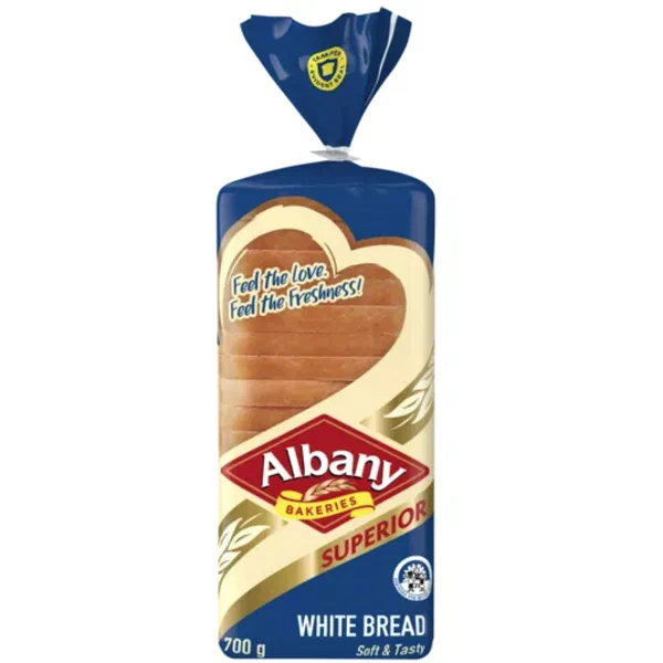 Albany Superior Sliced White Bread 700g
