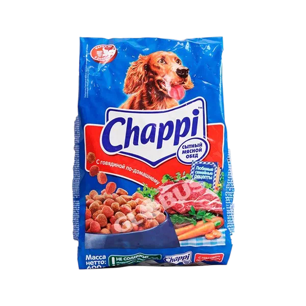 Корм д/собак Chappi мясн обед говяд 600г