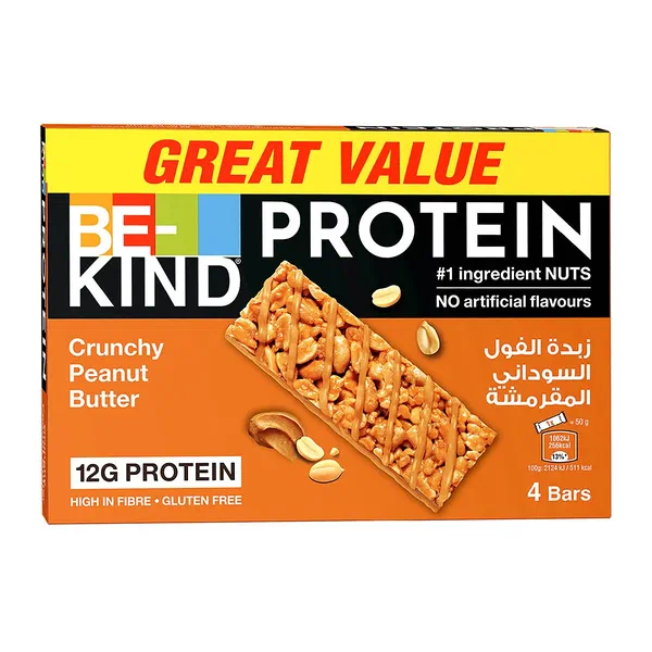 BE-KIND CRUNCHY PEANUT BUTTER FRUIT AND NUT PROTEIN BAR 50G