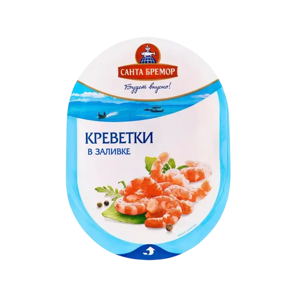 Мясо креветки Санта Бремор заливке 180г в/у