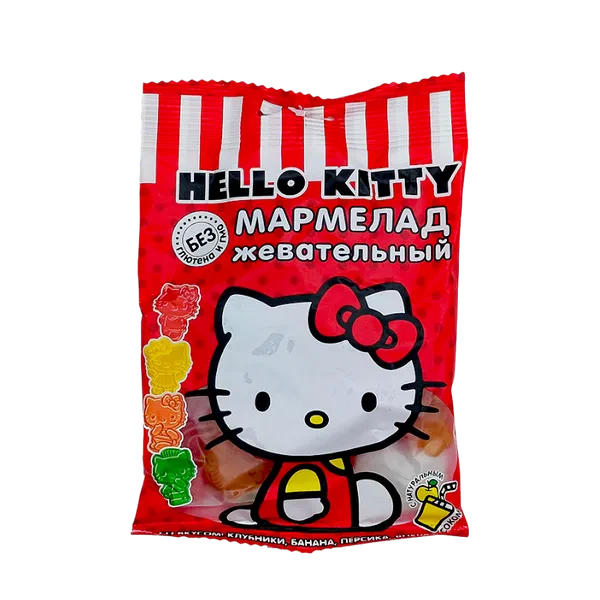 Hello Kitty кулпунай/банан/шабд./апельсин мармелады 100г