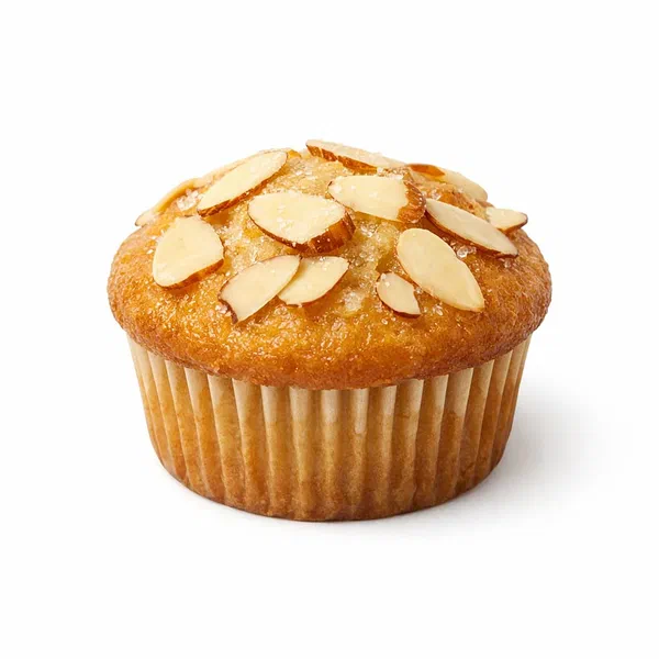 SMALL ALMOND MUFFIN NUTTY SWEET DELIGHT