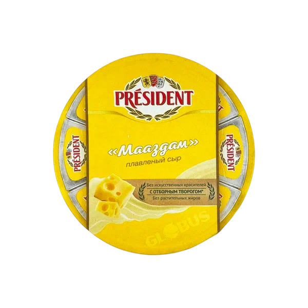 Сыр President плав Мааздам 45% 140г дольки