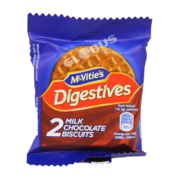 Печенье McVitie`s Digestive цельнозерновое мол. шоколад 33,3 г Казахстан 48