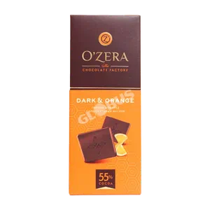 Шоколад O`Zera Dark&orange апельсин 55% 90г, 1 шт. — купить с