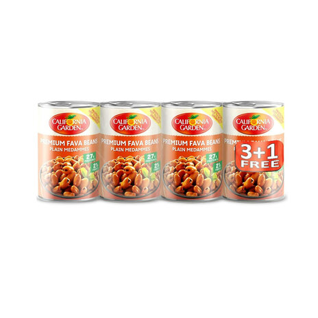 California Garden Foul Medames Plain 450 Gm 3+1