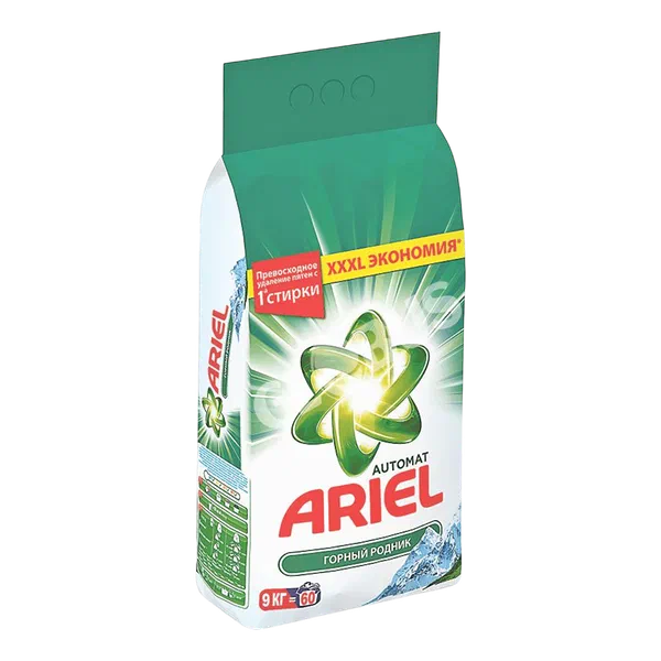 Порошок стир P&G Ariel горный родник авт 9кг GL