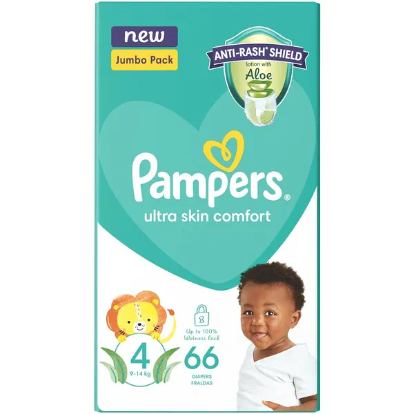 Pampers Nappies Size 4 66 Pack