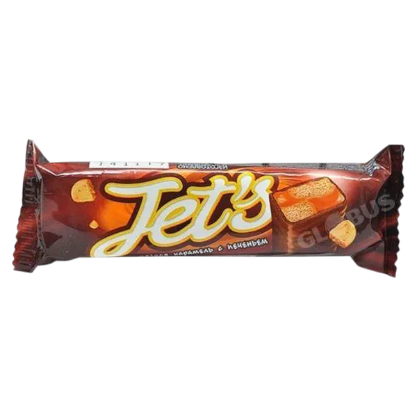 Батончик Jet's печенье мяг. карамель 42г KDV
